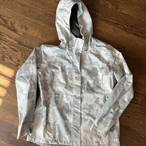 COPY - The North Face Green/Gray Rain Jacket with Hood